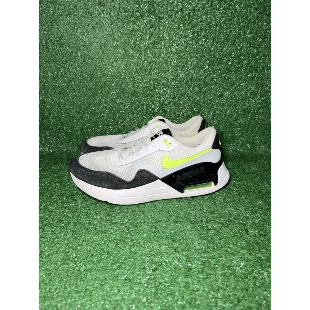 Nike Air Max SYSTM Mens Size 9.5 Neon Grey Black Running‎ Shoes Comfort Sneakers